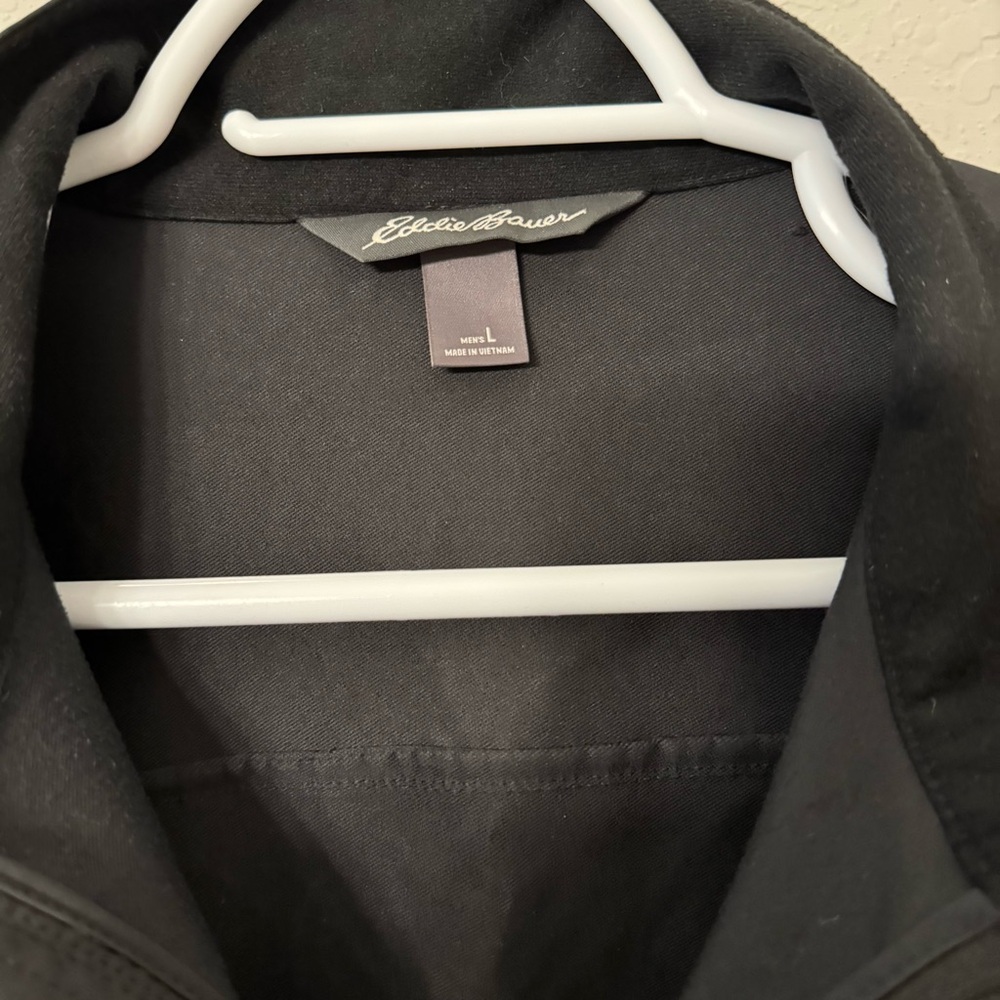 Eddie Bauer Black Zip-Up Thermal Jacket Large - Picture 4 of 5
